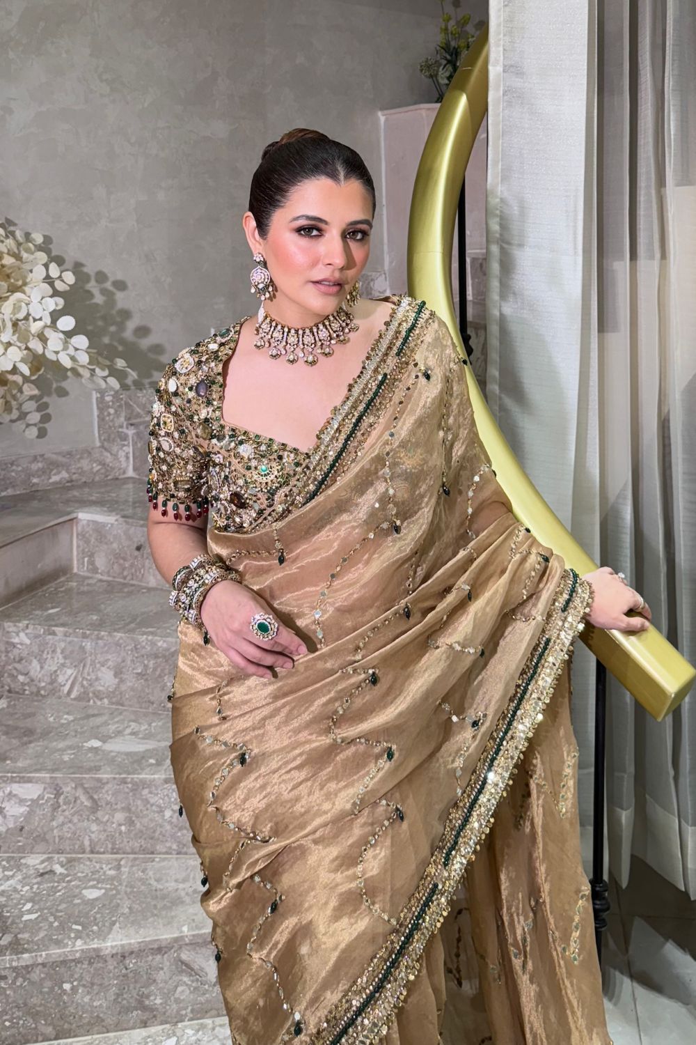 Natasha Luthra in Jade Glow