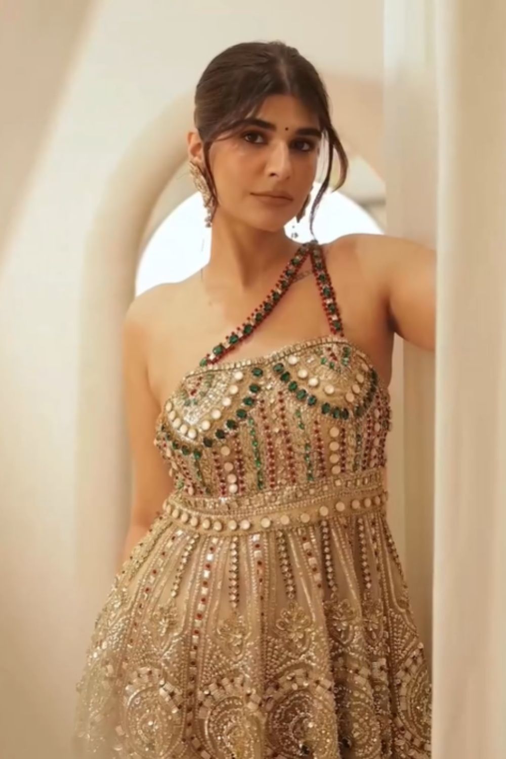 Deeksha Khurana in Crimson Halo