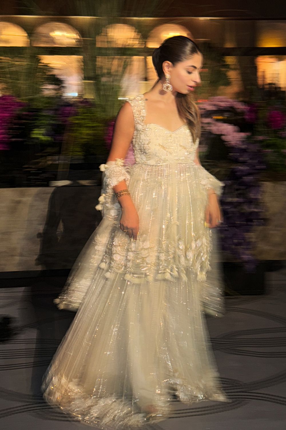 Gouri Kumar in Ivory Sharara Set