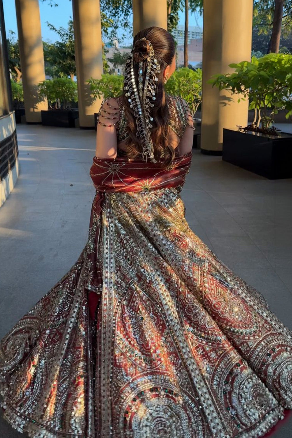 Isha Multani in Vermilion Glow