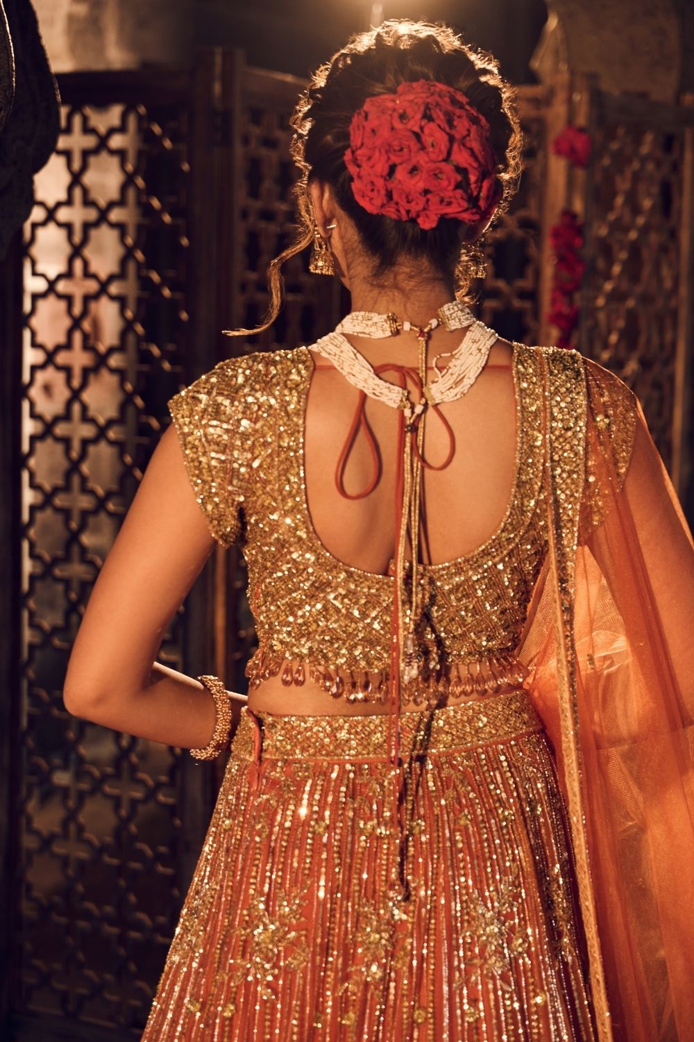 Noor Jahan Net Lining Shantoon Bridal Lehenga Set