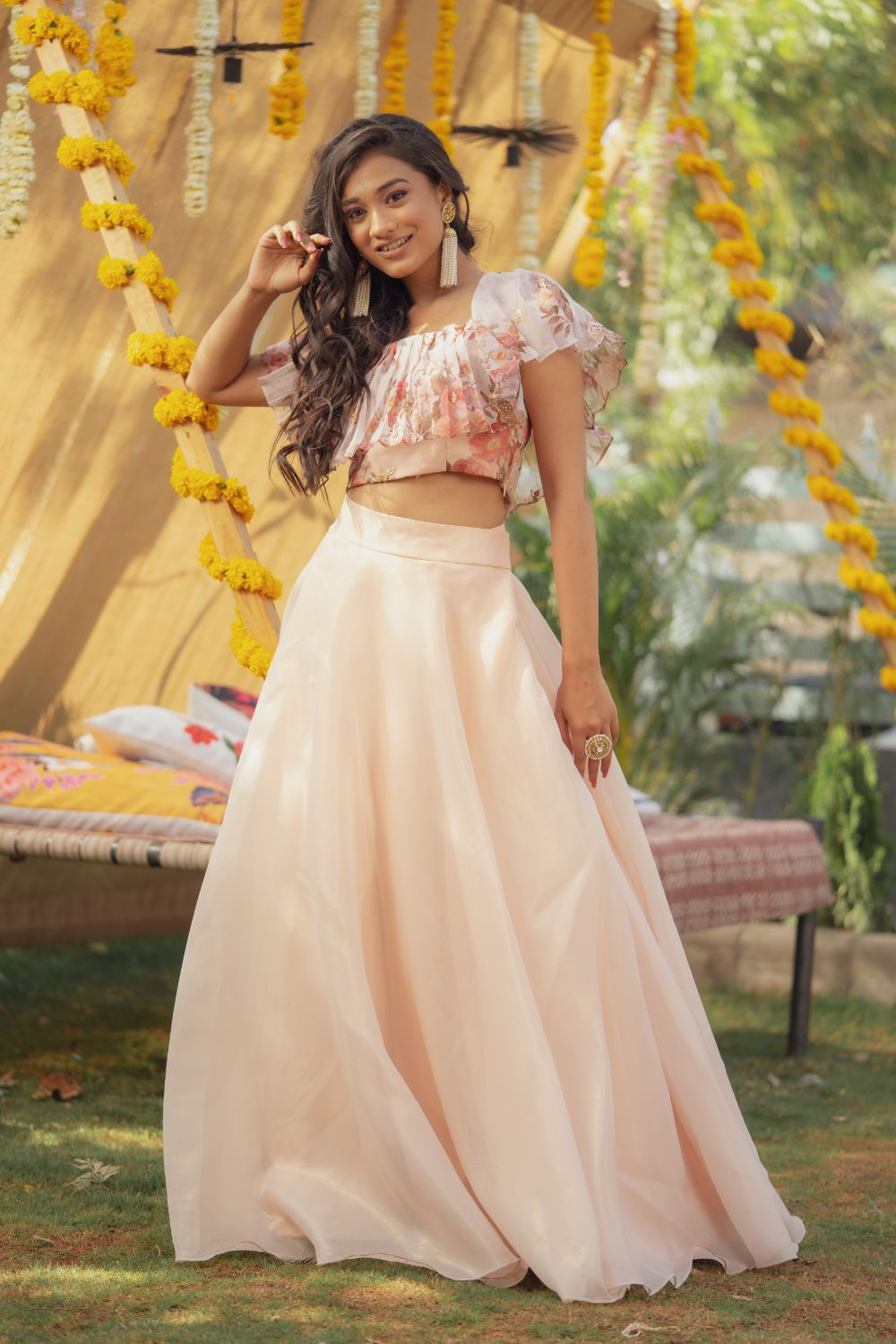 PEACHY LILY SKIRT TOP (6655747358903)