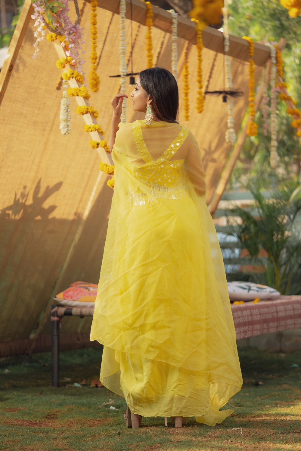 YELLOW LEATHER CAPE SET (6655869059255)