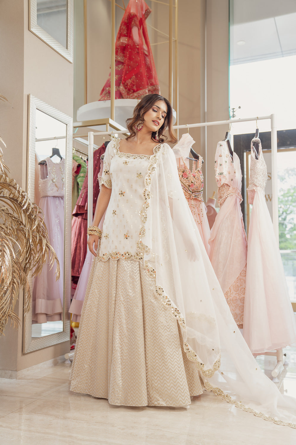 Banarasi Lehenga With Kurti Navy Blue Banarasi Lehenga – Lakhina