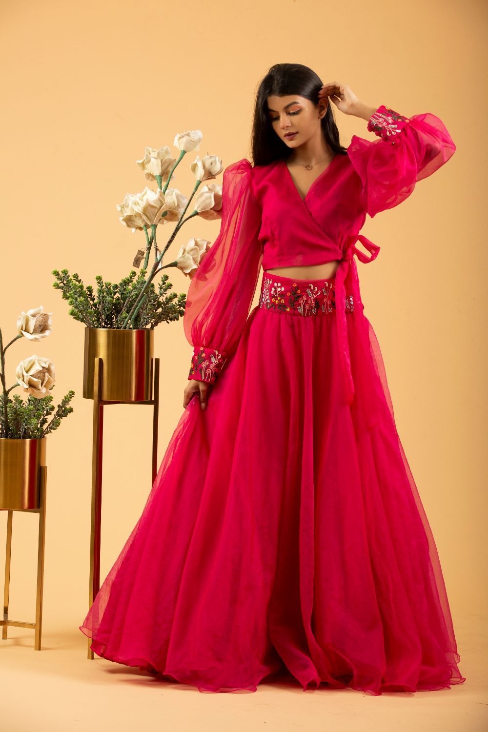 Magenta Skirt Set (7520418038006)