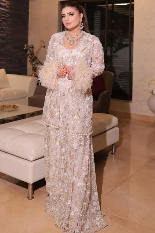 Aastha Nagpal in Ivory Jacket Set