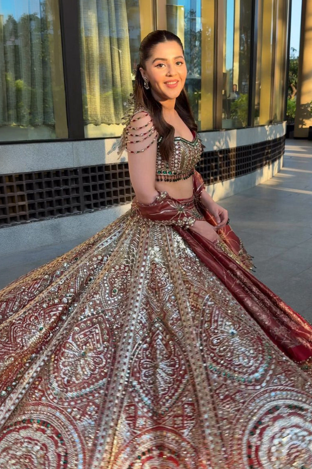 Isha Multani in Vermilion Glow