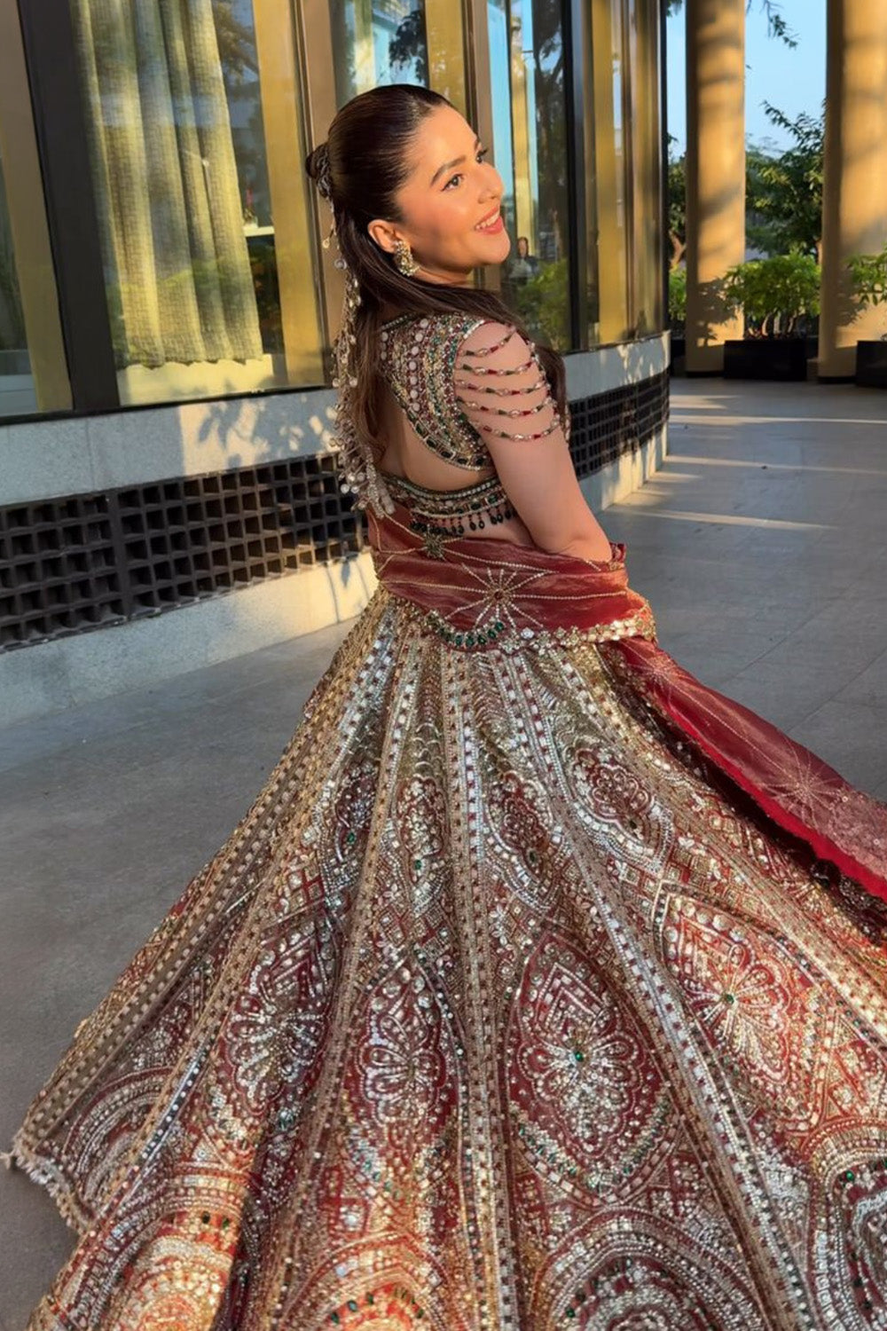 Isha Multani in Vermilion Glow