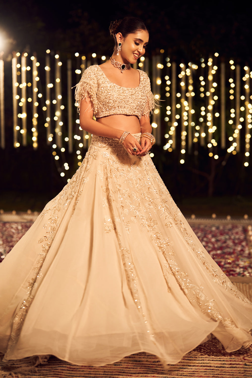 DIVINE IVORY LEHENGA SET (8155936850166)