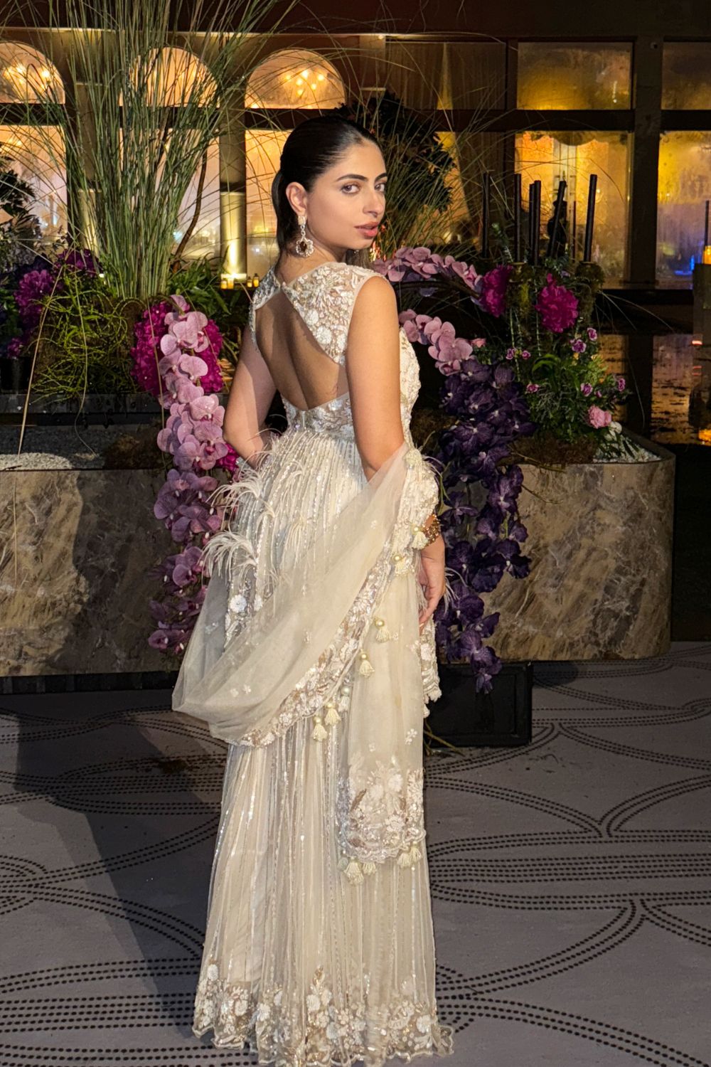 Gouri Kumar in Ivory Sharara Set