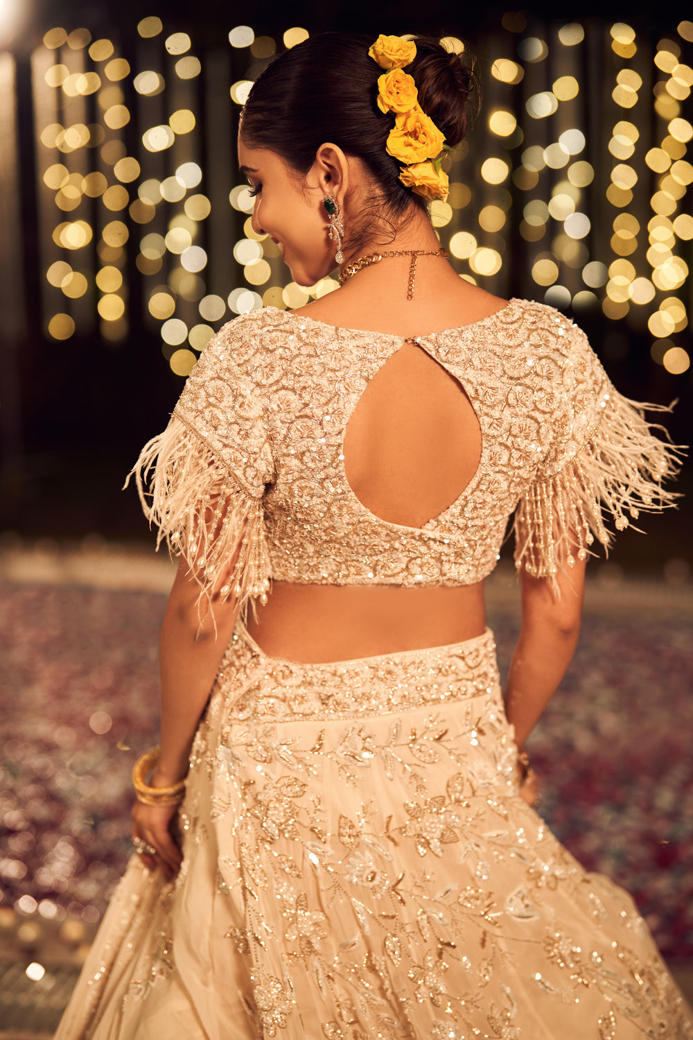 DIVINE IVORY LEHENGA SET (8155936850166)