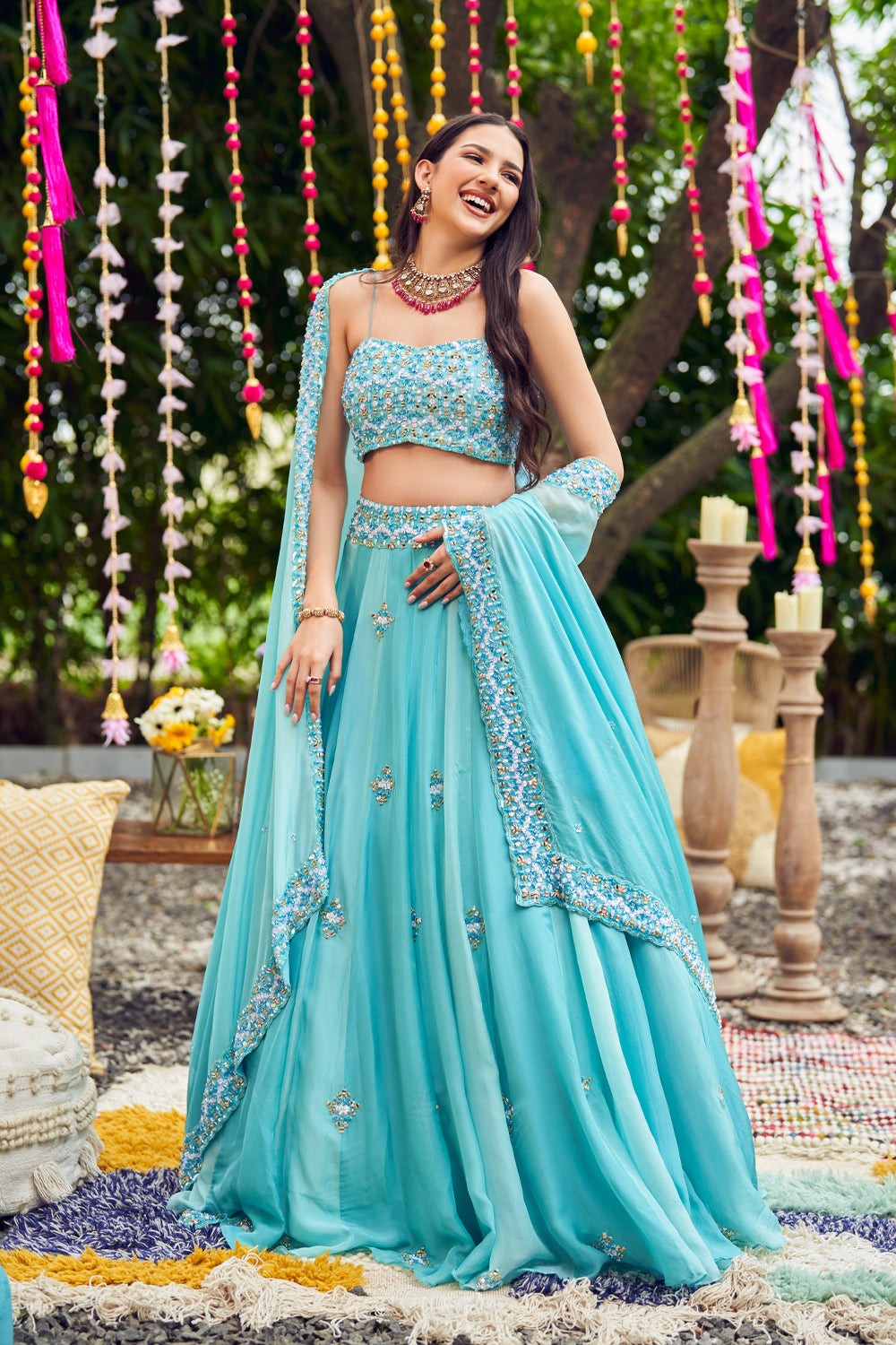 Charming Blues Lehenga