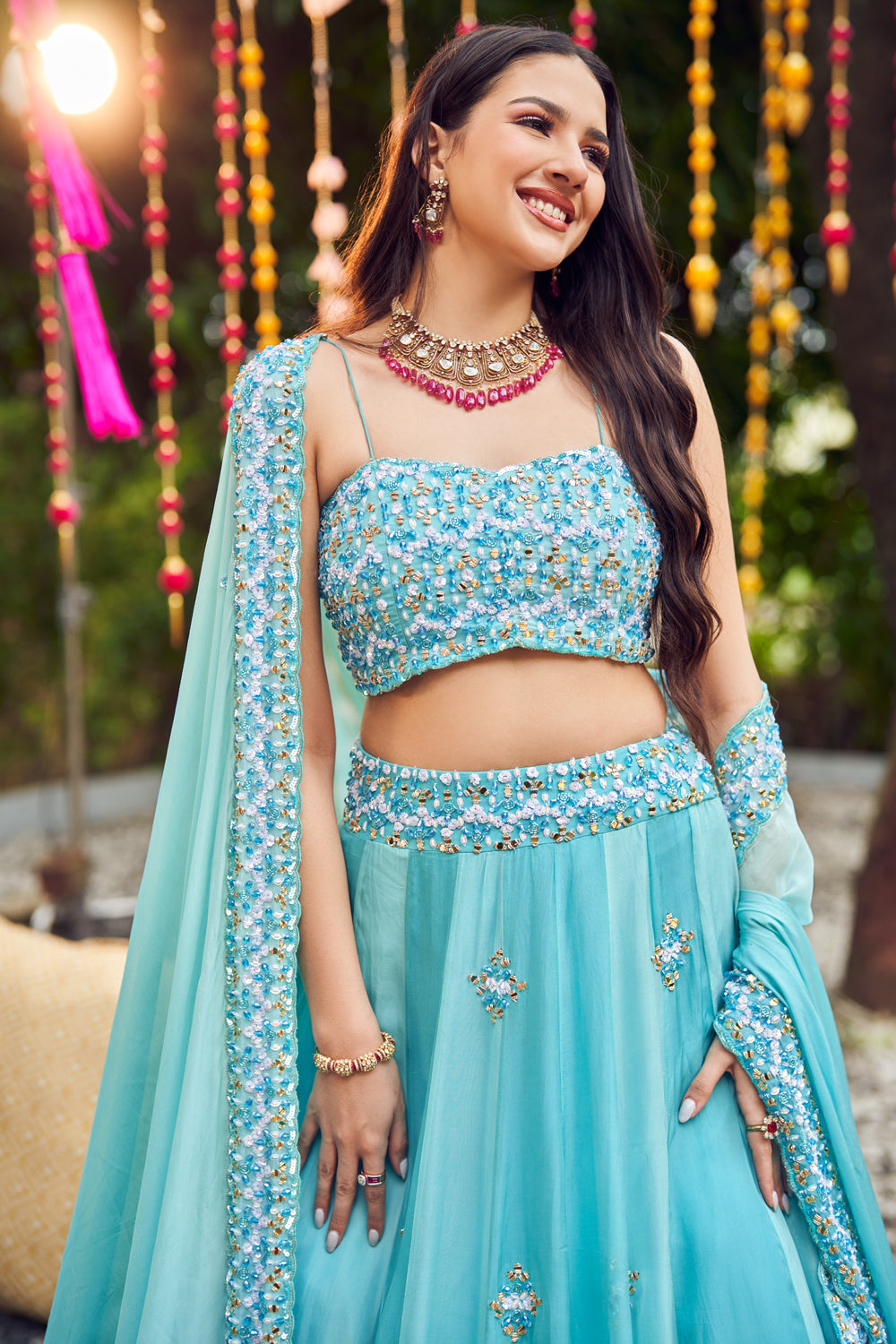 Charming Blues Lehenga