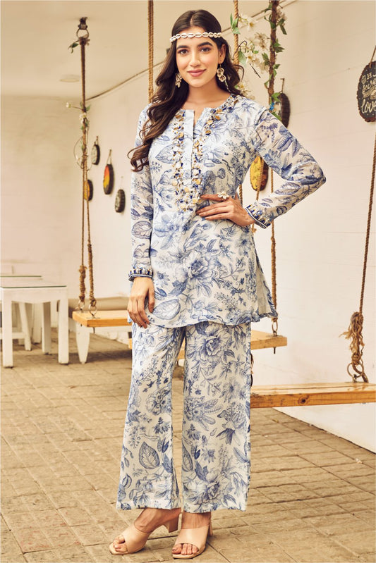 Boho Floral Printed Co-ord Set (8007391936758)