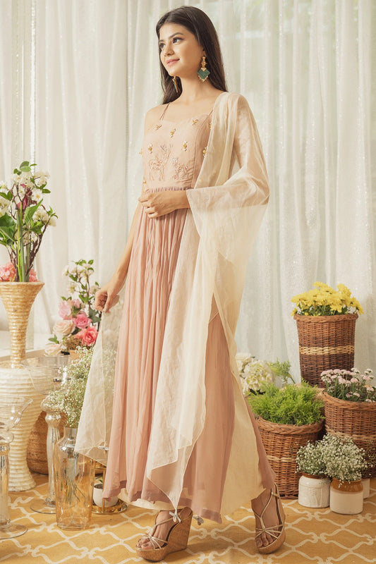 ROSE GOLD DEER KURTA SET (6927055585463)