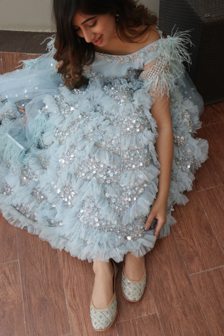 DANCE THE NIGHT AWAY STARRY FEATHERED LEHENGA (6758153945266) (7535584739574)