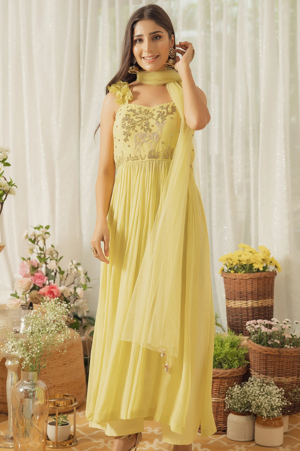 YELLOW DEER KURTA SET (6926683209911)