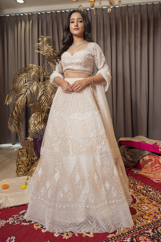 BRIDAL IVORY LEHENGA SET (6988548833463)