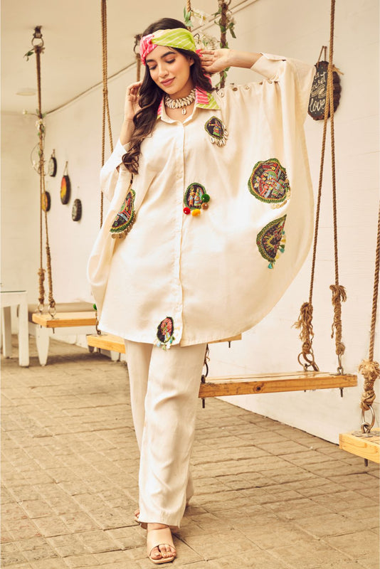 Boho Oversized Shells  And Coin Shirt (8007391314166)