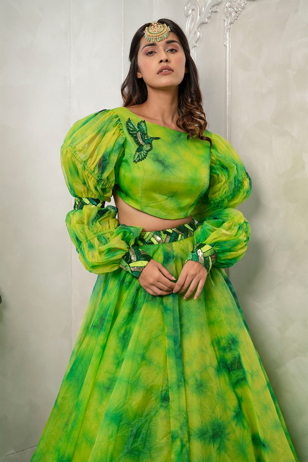 "Tie anf Dye  Ghagra Blause Dupatta" (7454224220406)