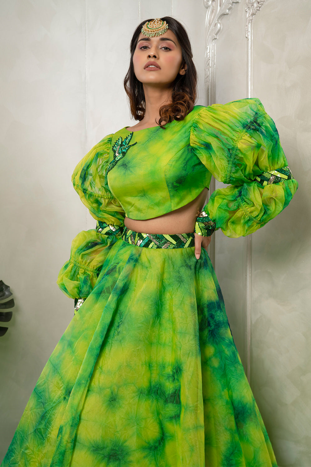 "Tie anf Dye  Ghagra Blause Dupatta" (7454224220406)