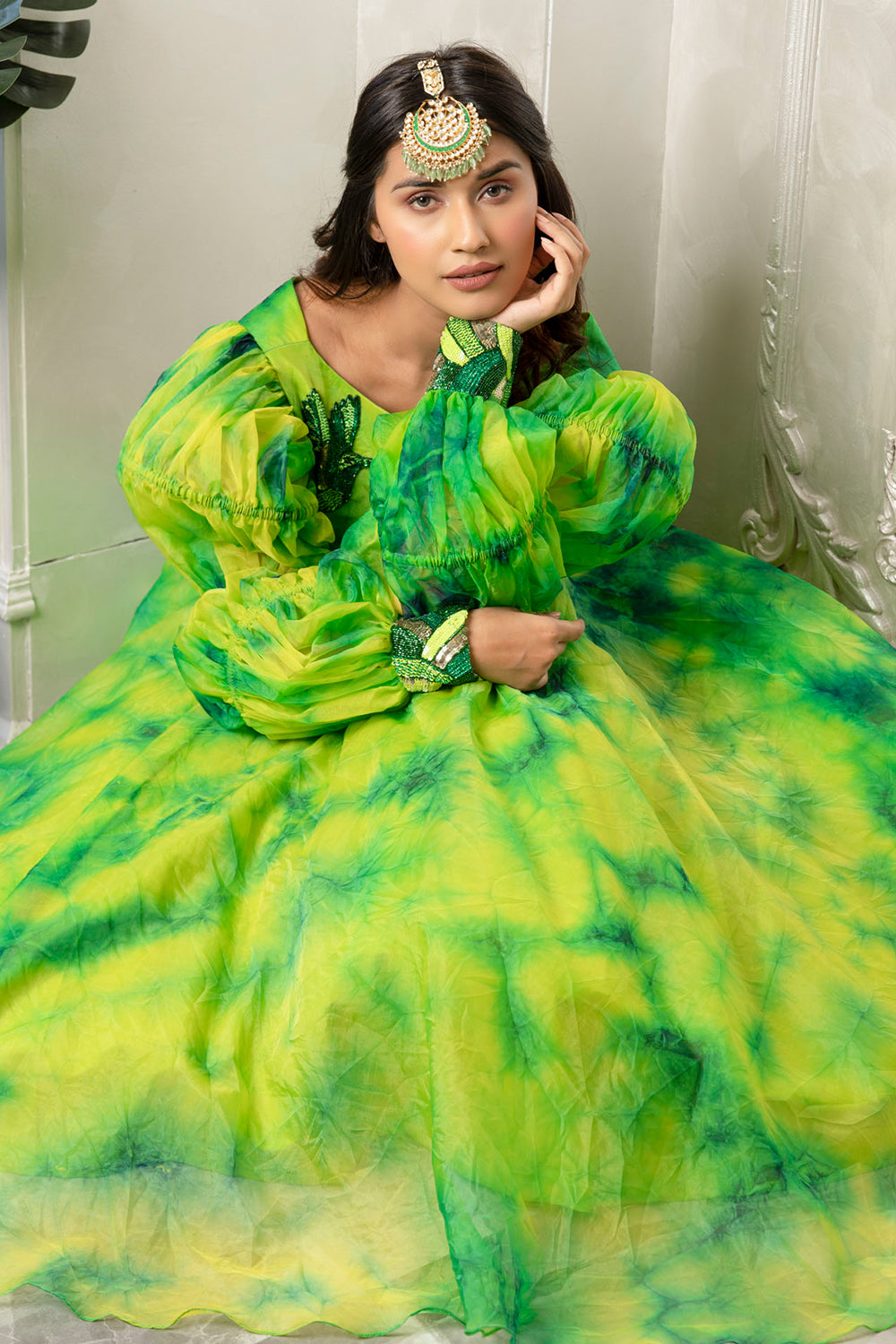 "Tie anf Dye  Ghagra Blause Dupatta" (7454224220406)