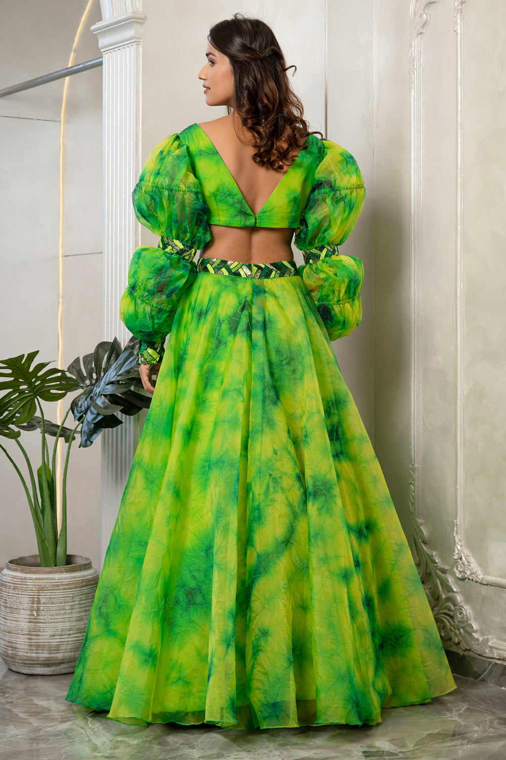 "Tie anf Dye  Ghagra Blause Dupatta" (7454224220406)