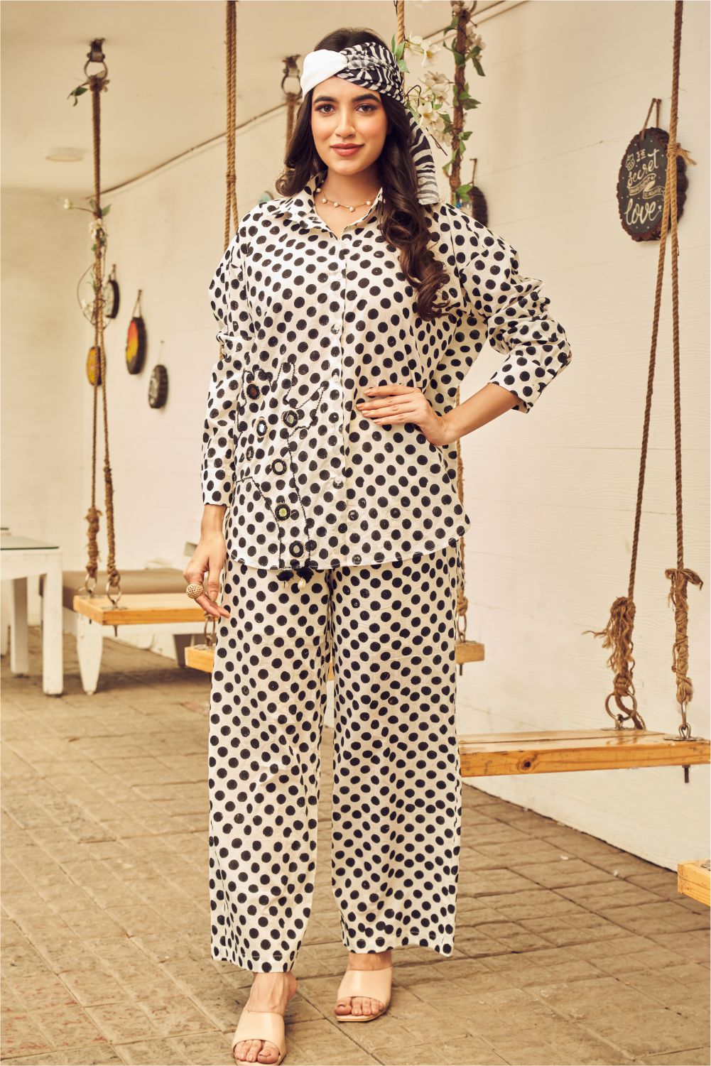 Boho Polka Dot Co-ord Set (8007391609078)