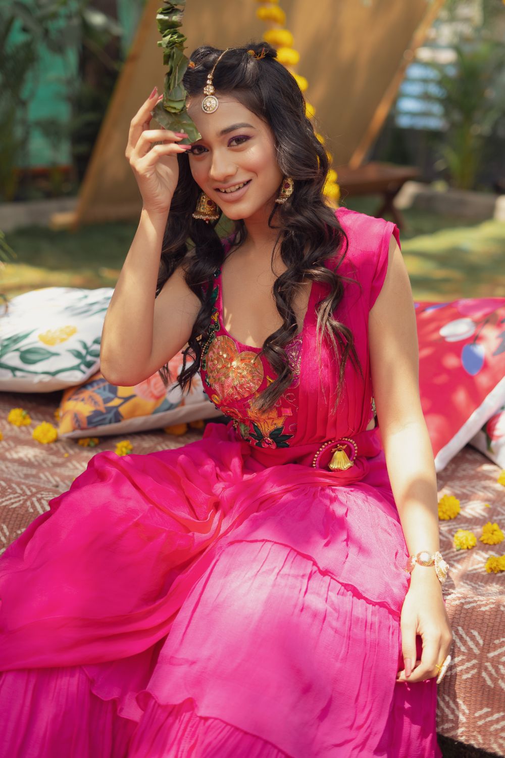 PINK MALLOW SHARARA SET (6655492030647)