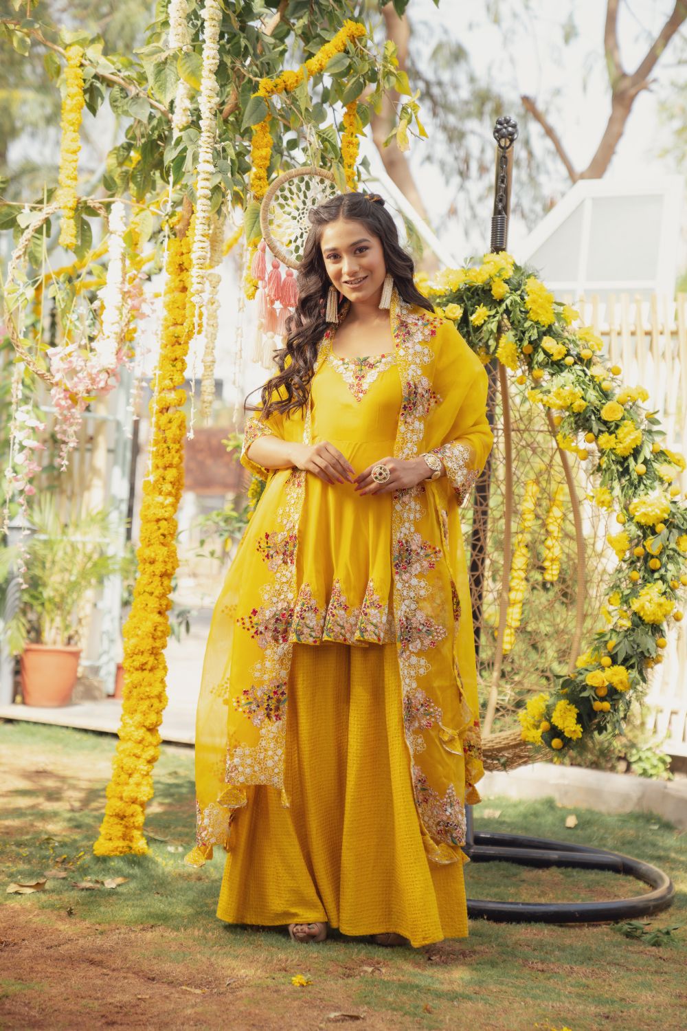 SUNSHINE PEPLUM PANT SET (6655642534071)