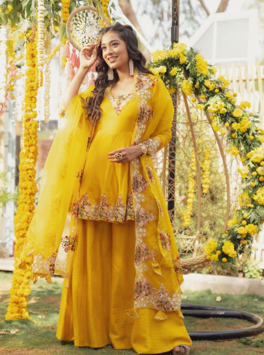 SUNSHINE PEPLUM PANT SET (6655642534071)