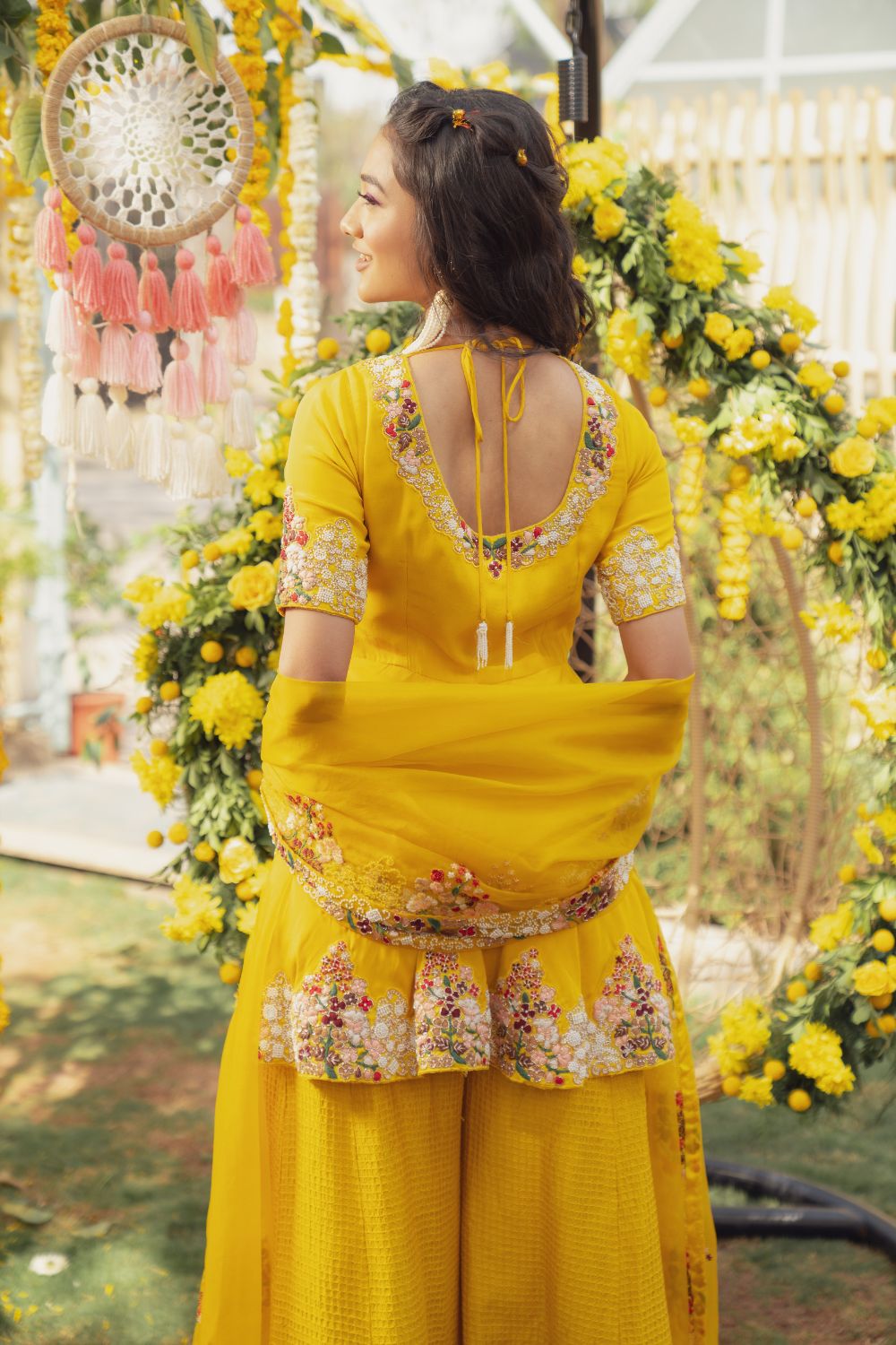 SUNSHINE PEPLUM PANT SET (6655642534071)