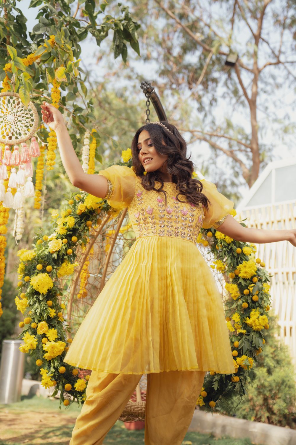 GOLDEN LILY PEPLUM SET (6655664029879)