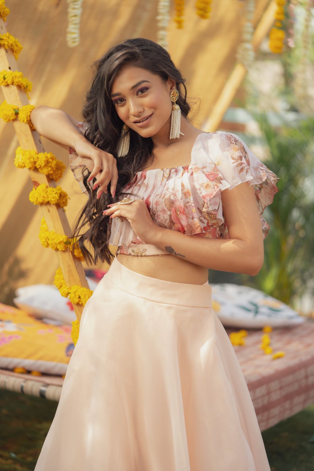 PEACHY LILY SKIRT TOP (6655747358903)