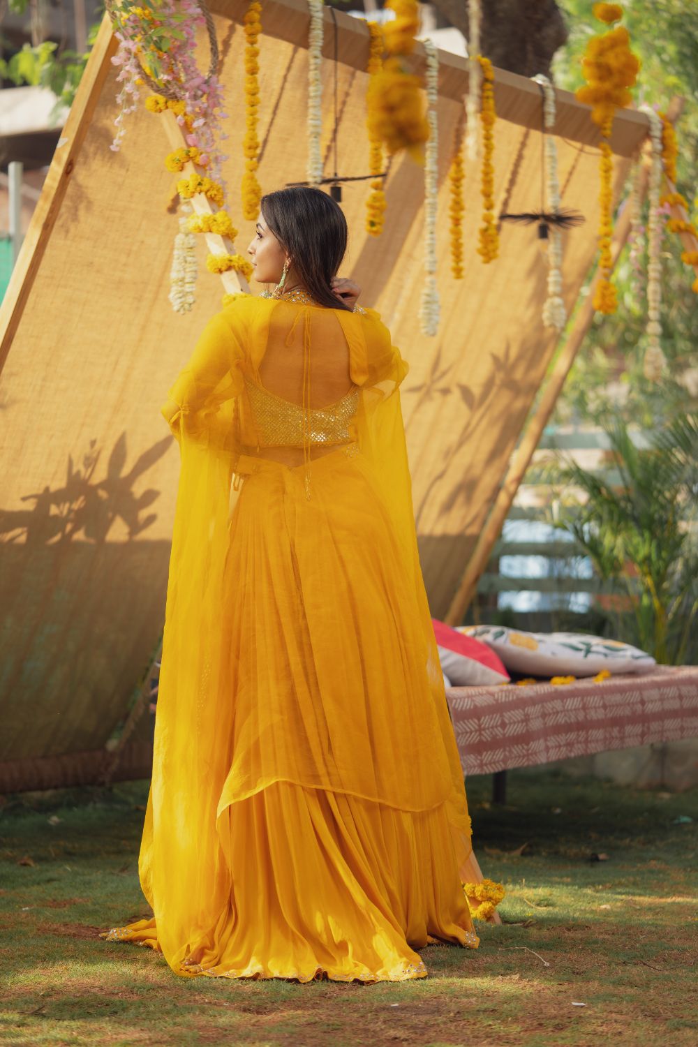 GOLD MIRROR LEHENGA SET (6655863324855)