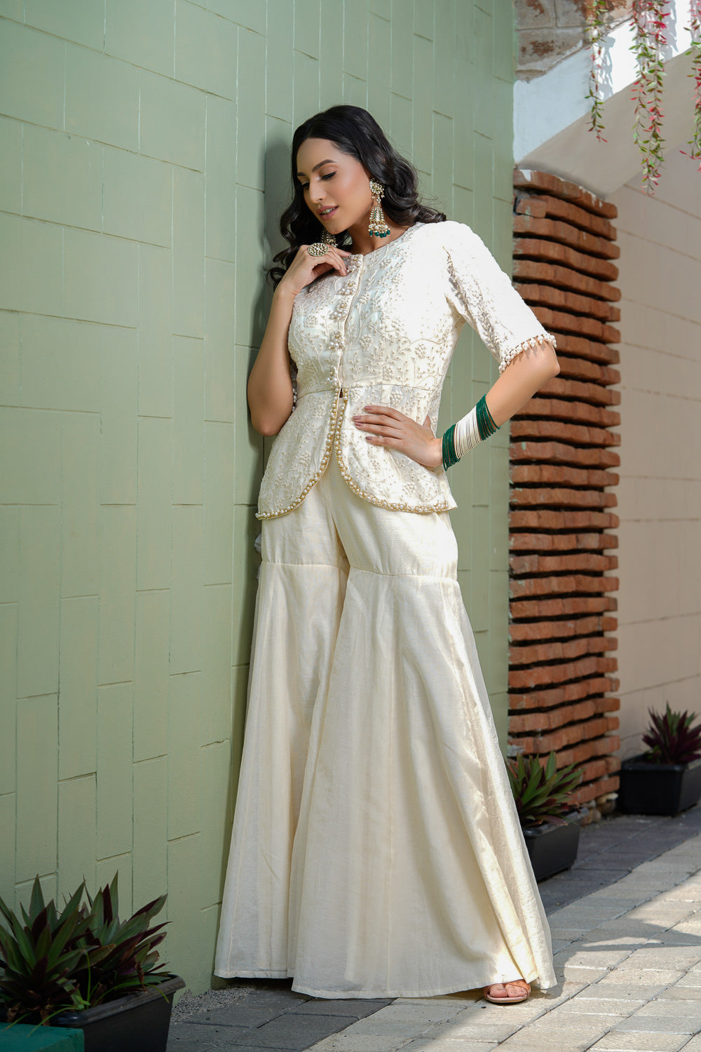 OFF-WHITE PEARL SHARARA SET (7717673959670)