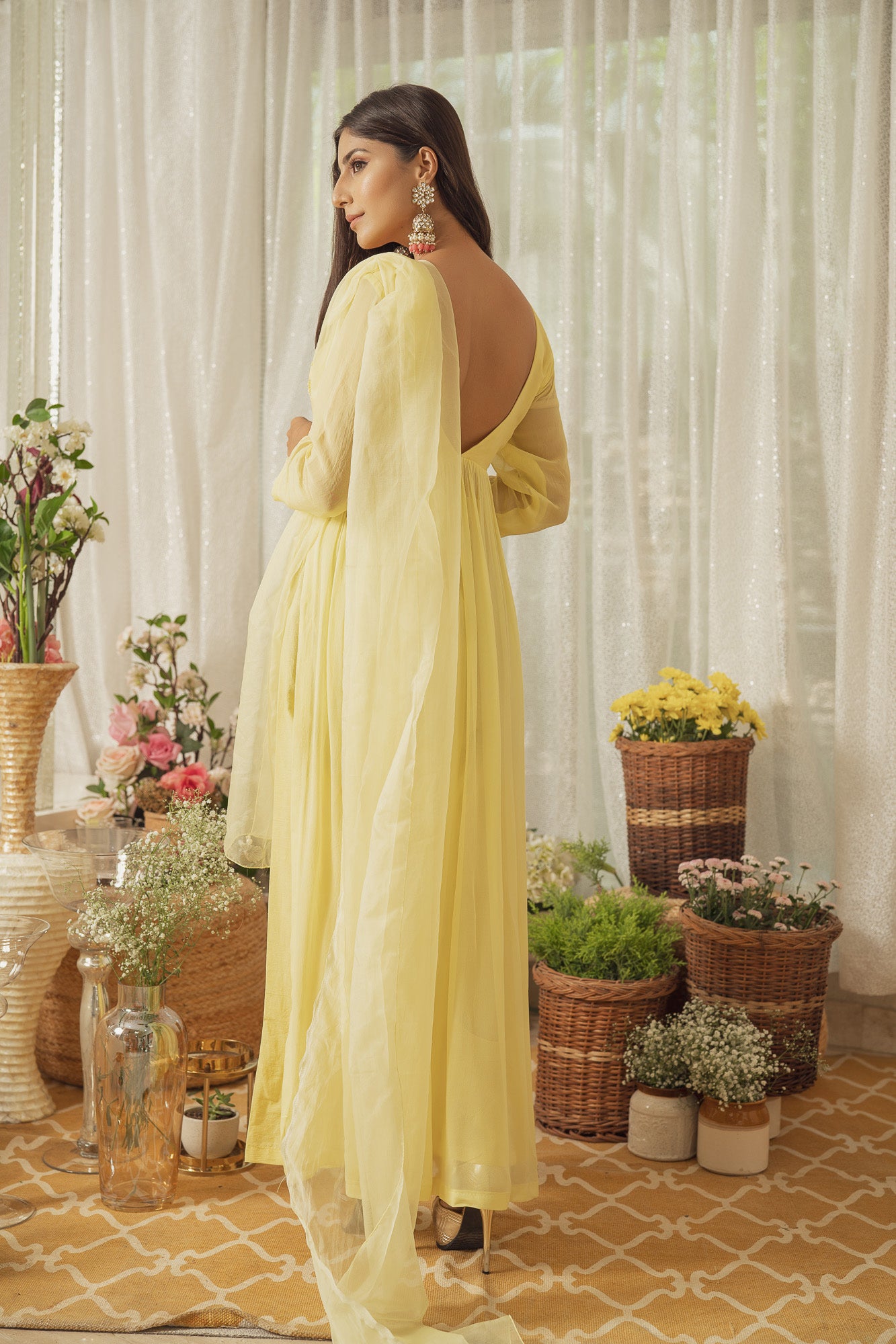 LEMON YELLOW BIRD KURTA SET (6926667710647)