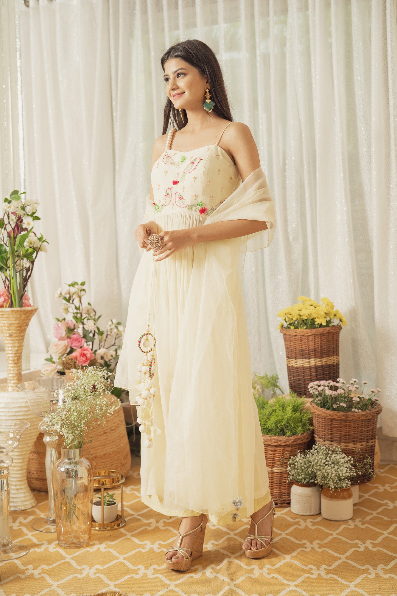 OFF WHITE BIRDS KURTA SET (6928869818551)