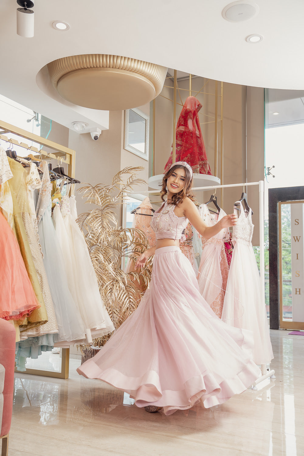 Lilac Lehenga Set (6851348365495)