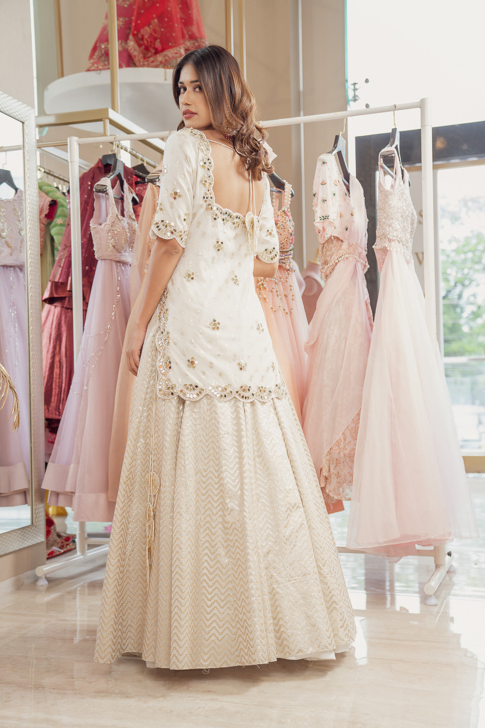 Short Kurti With Skirt For Wedding Wedding Kurta Skirt Set Kurti